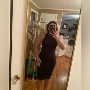 Elegant Army Green Sleeveless Dress